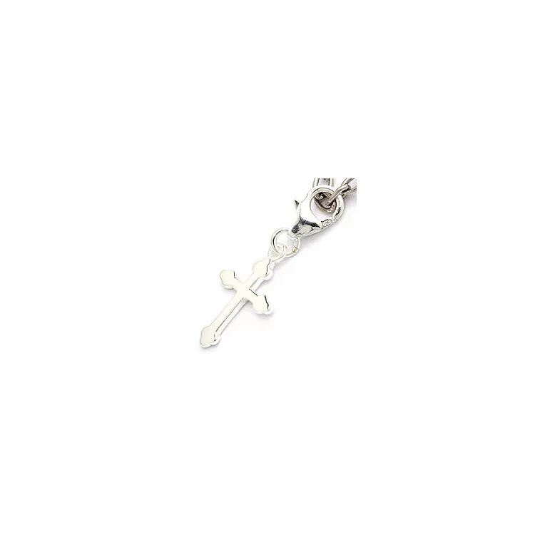 kors charms hängen i silver 