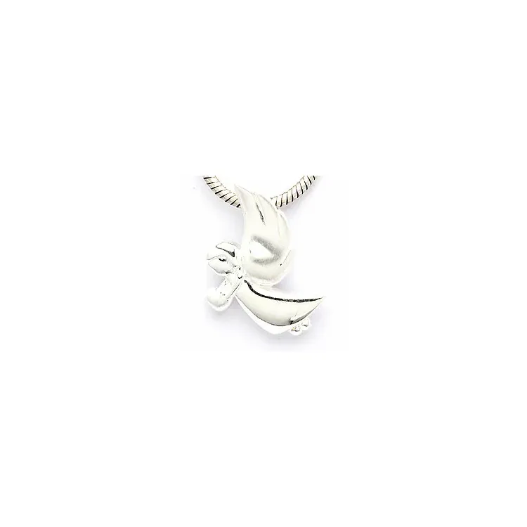 äkta ängel hängen i silver