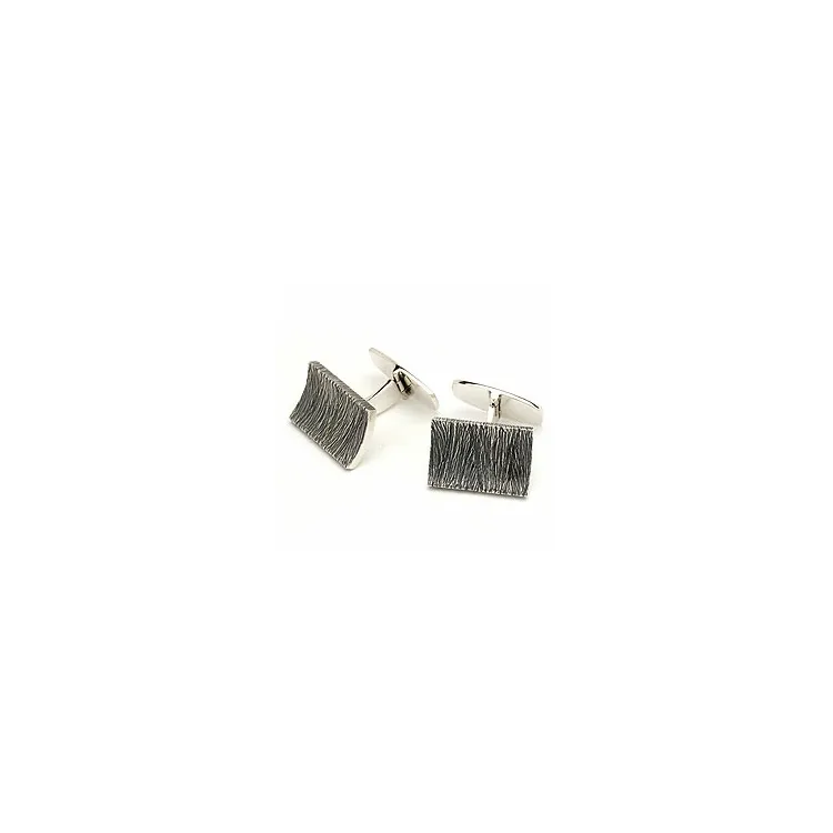manschettknappar i oxiderat sterlingsilver