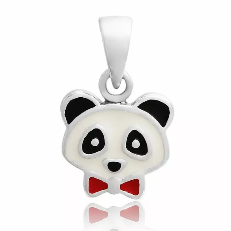 panda hängen i silver
