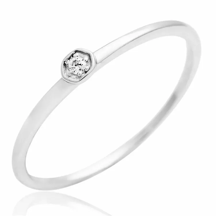 zirkon ring i silver