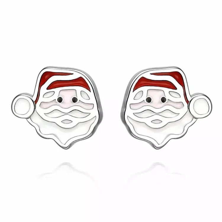 jultomte örhängen i silver - Little Ones