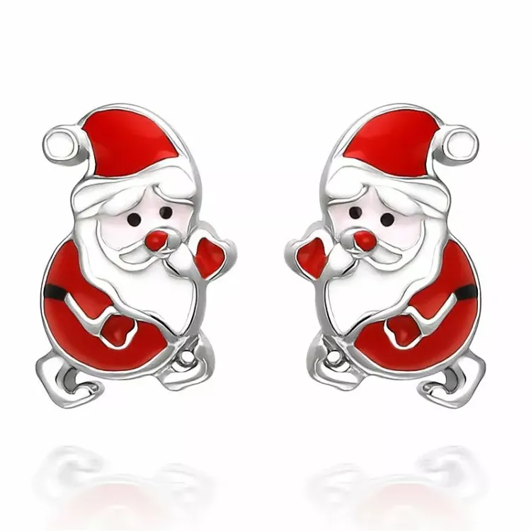 jultomte örhängen i silver - Little Ones