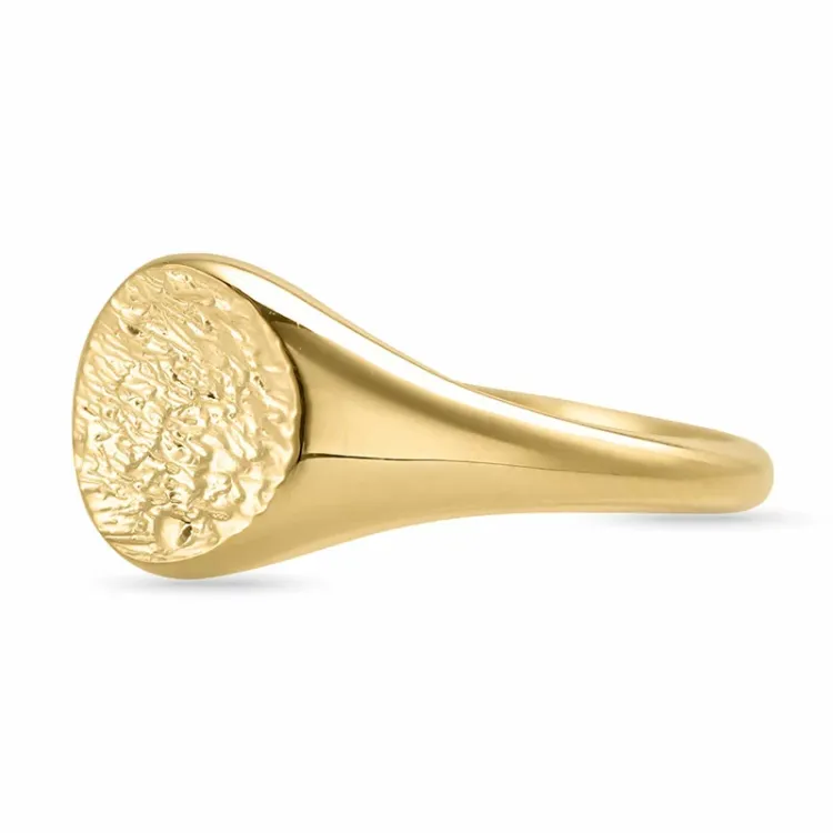 ring i förgyllt silver