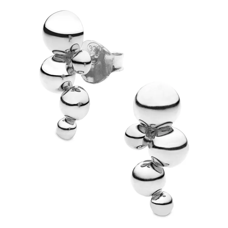 kula örhängen i silver - Bubbly Pure