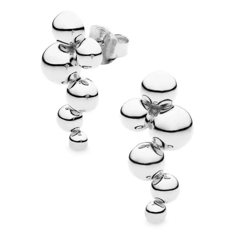 kula örhängen i silver - Bubbly Pure