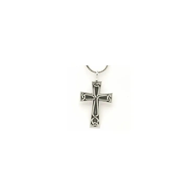 Långt korshänge i oxiderat sterlingsilver