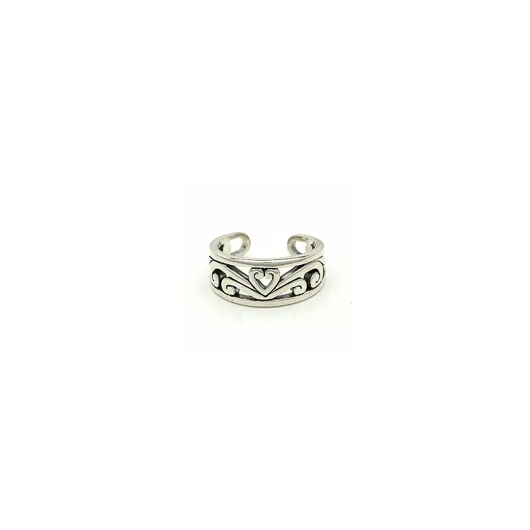 hjärta tåring i oxiderat sterlingsilver