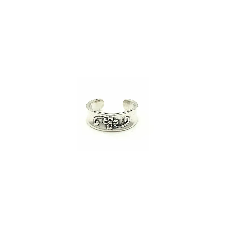 Blommor tåring i oxiderat sterlingsilver