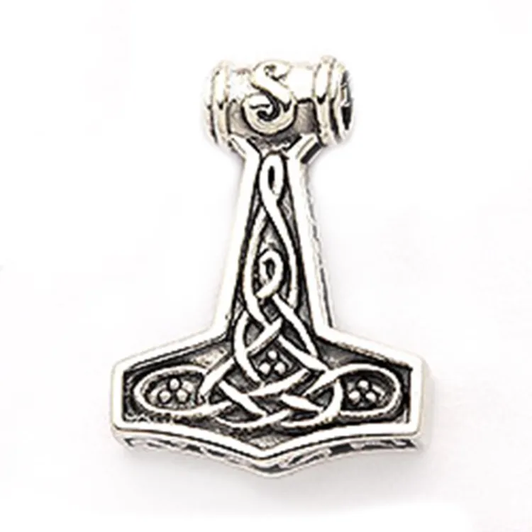 tors hammare hängen i oxiderat sterlingsilver