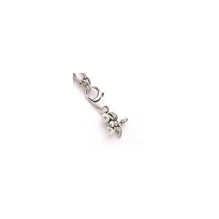 Skorpionen stjärntecken charm i oxiderat sterlingsilver