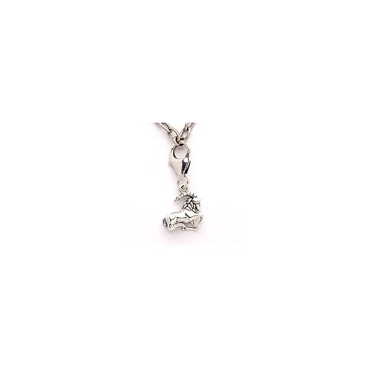 Stenbock stjärntecken charm i oxiderat sterlingsilver 