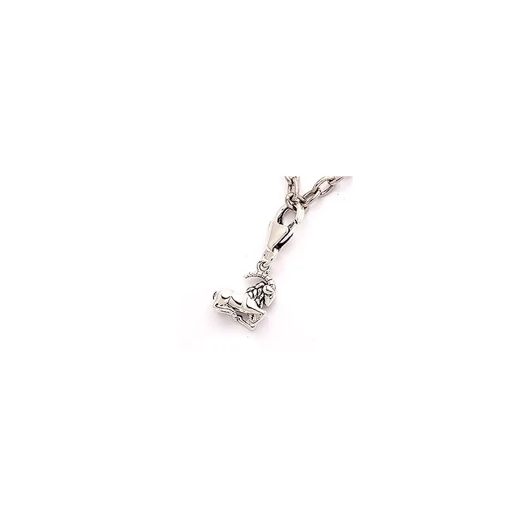 Stenbock stjärntecken charm i oxiderat sterlingsilver 