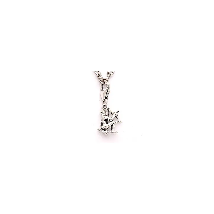 Skytten stjärntecken charm i oxiderat sterlingsilver 