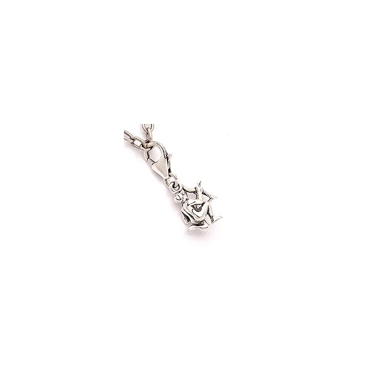 Skytten stjärntecken charm i oxiderat sterlingsilver 
