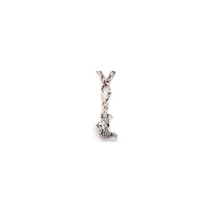 Vattumannen stjärntecken charm i oxiderat sterlingsilver 