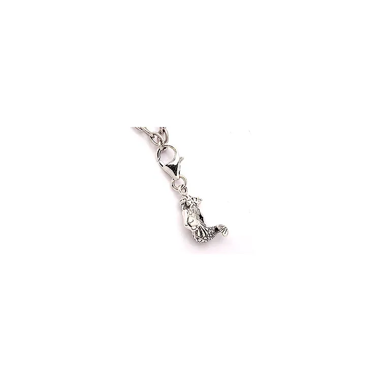 Vattumannen stjärntecken charm i oxiderat sterlingsilver 