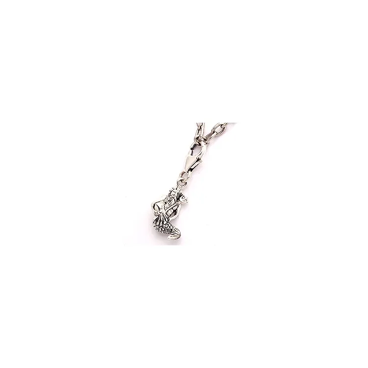 Vattumannen stjärntecken charm i oxiderat sterlingsilver 