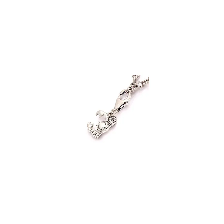 Kräftan stjärntecken charm i oxiderat sterlingsilver