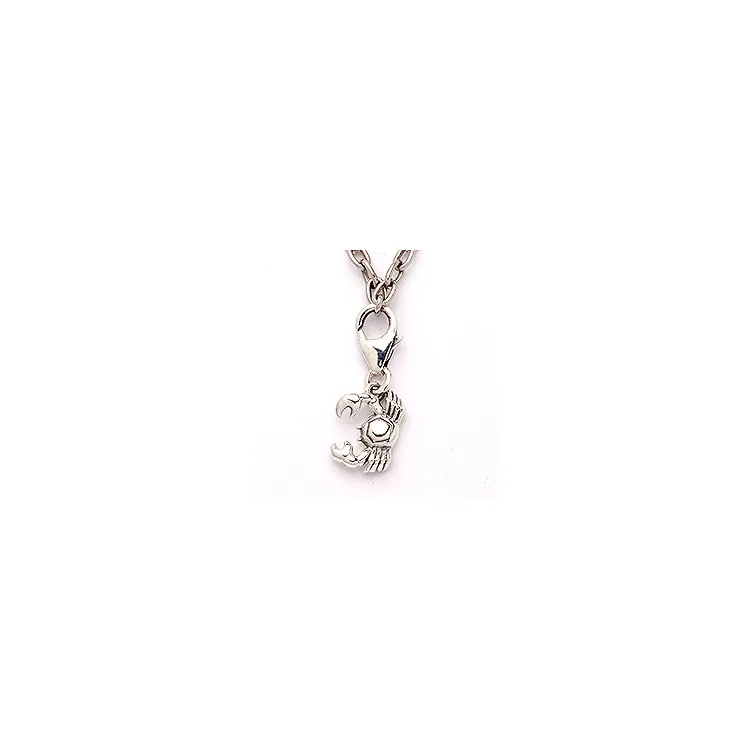 Kräftan stjärntecken charm i oxiderat sterlingsilver