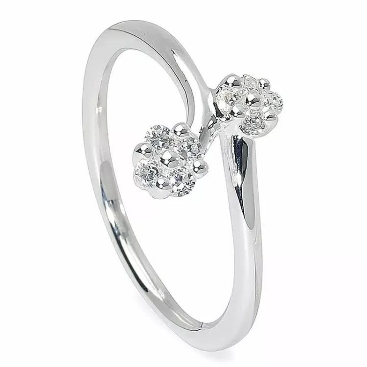 blommor ring i silver