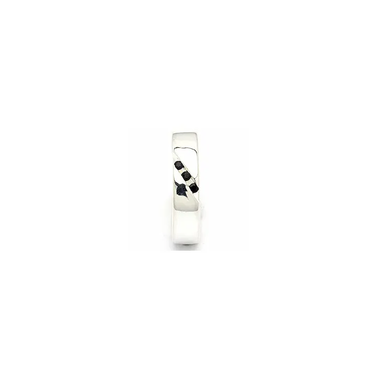 Elegant blå safir ring i silver