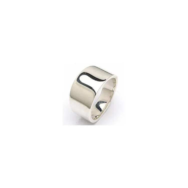 Bred ring i silver
