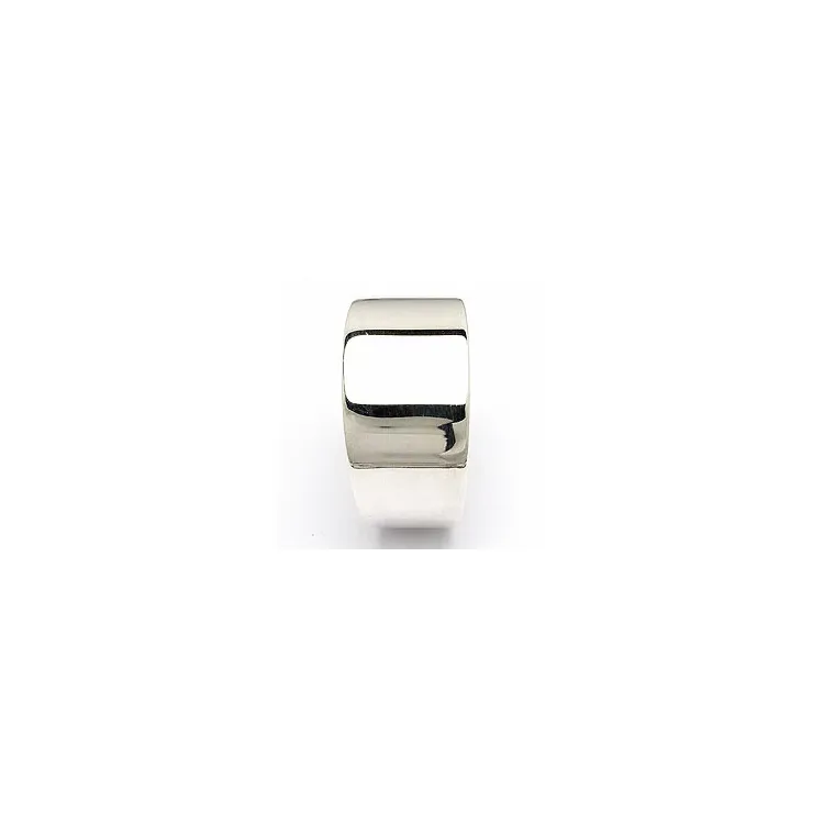 Bred ring i silver