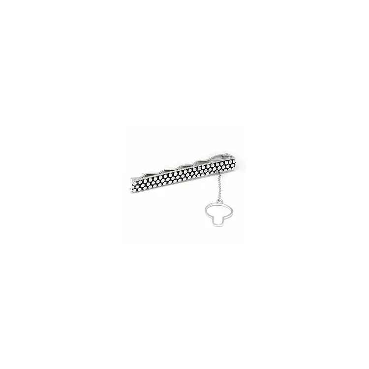 Strukturerad slipsnål i oxiderat sterlingsilver