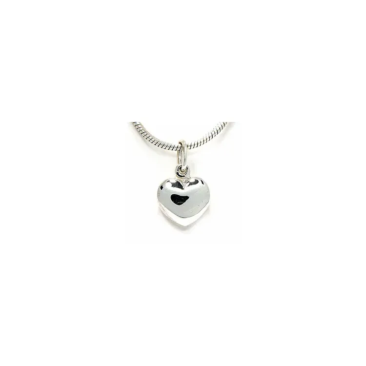 11 x 10 mm hjärta hängen i silver