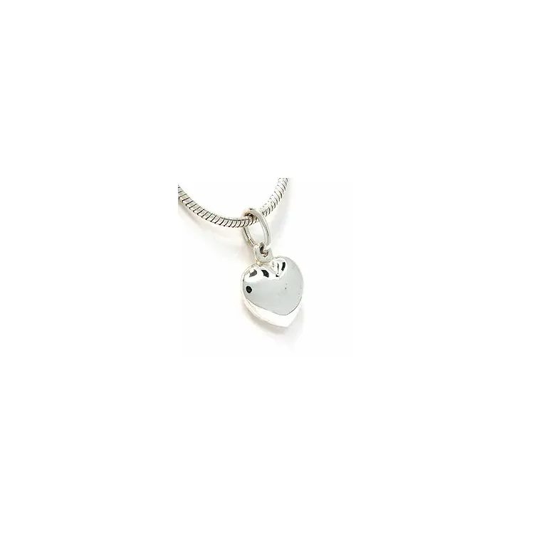 11 x 10 mm hjärta hängen i silver