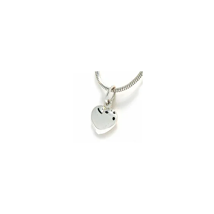 11 x 10 mm hjärta hängen i silver