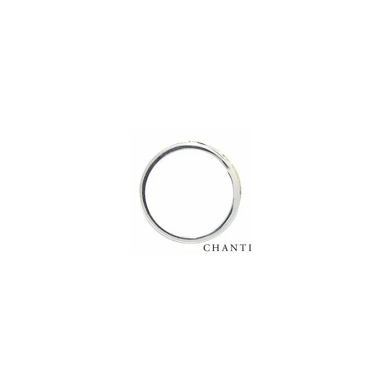 zirkon ring i silver med 8 karat guld
