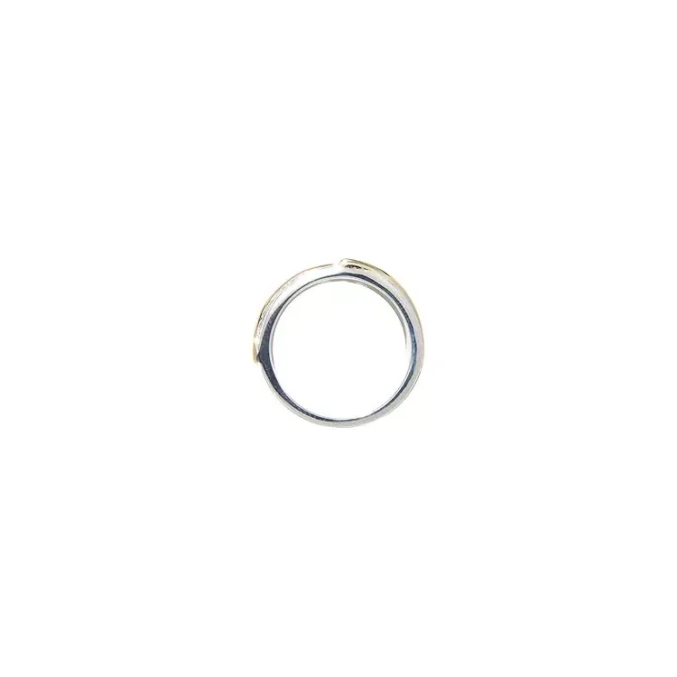 ring i silver med 8 karat guld