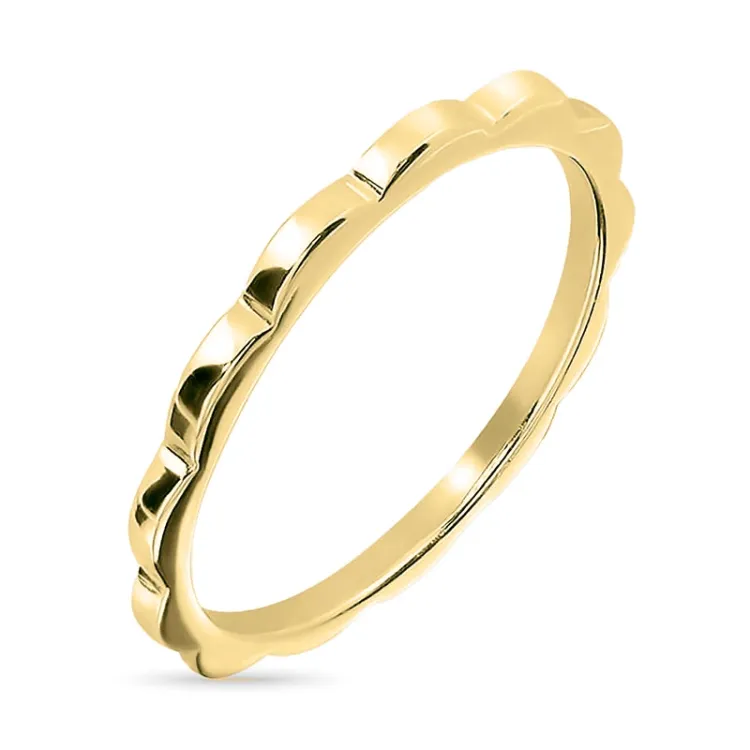 ring i förgyllt silver