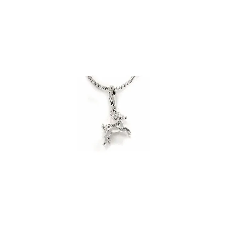 Rådjur charm i silver 