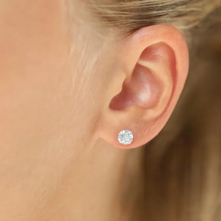 5,5 mm örhängestift i silver