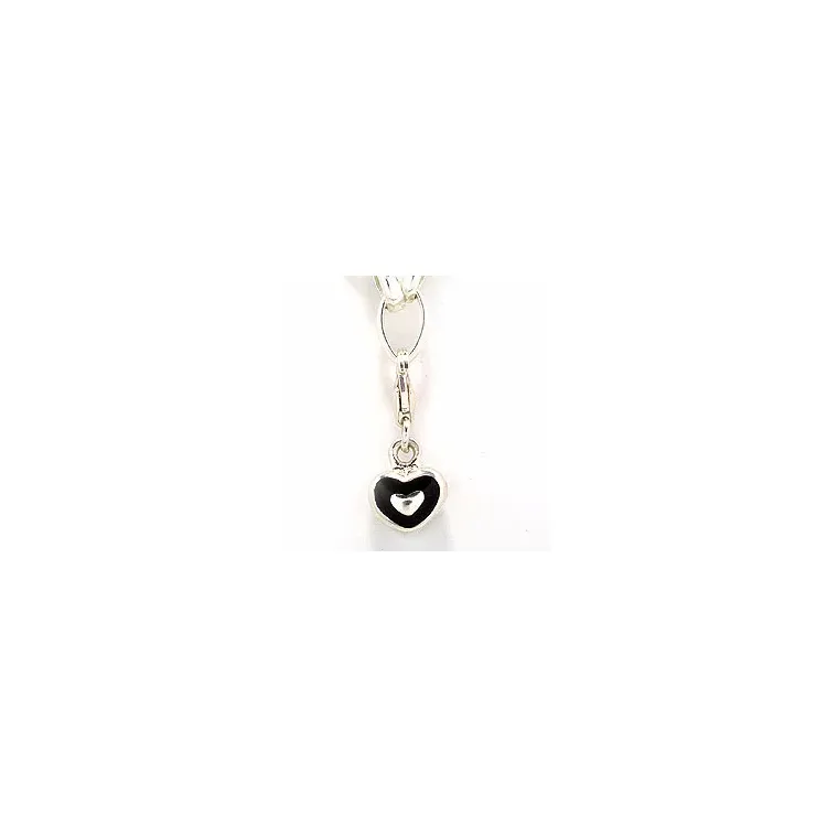 Hjärta charm i silver