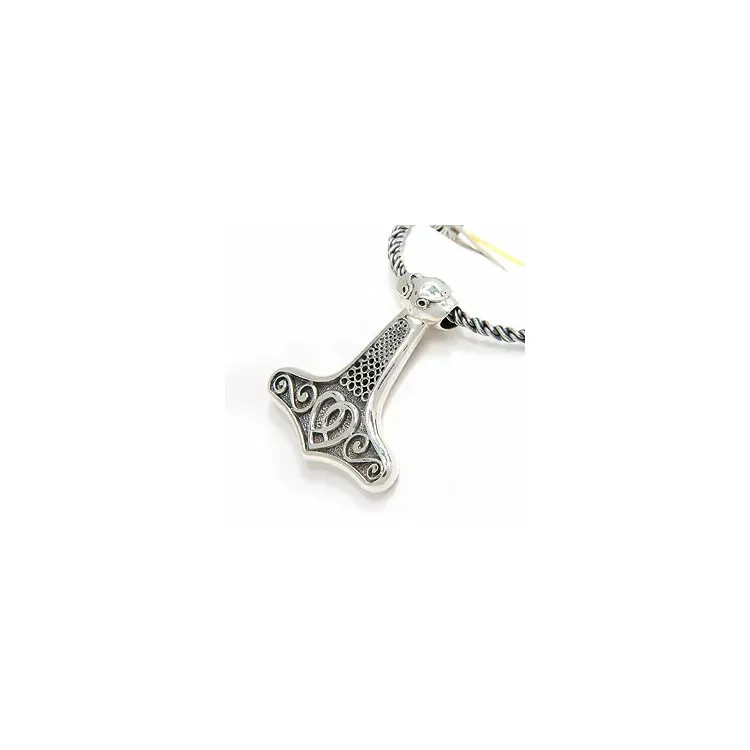 Herr tors hammare hängen i oxiderat sterlingsilver