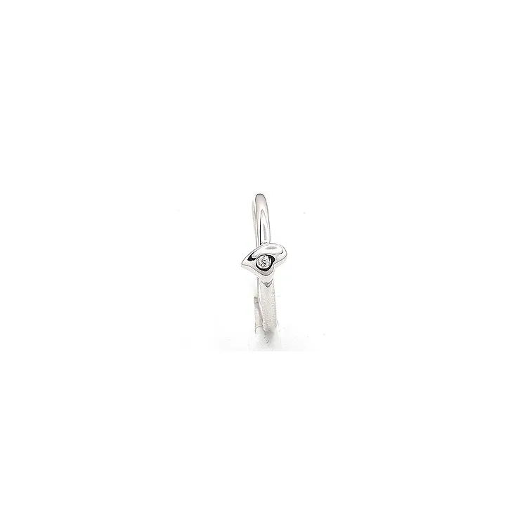 hjärta ring i silver