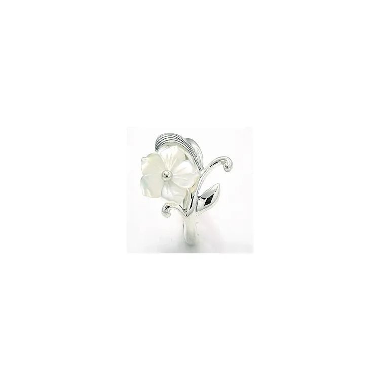 Blomring i oxiderat sterlingsilver