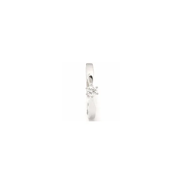 diamant vitguldsring i 14 karat vitguld 0,20 ct