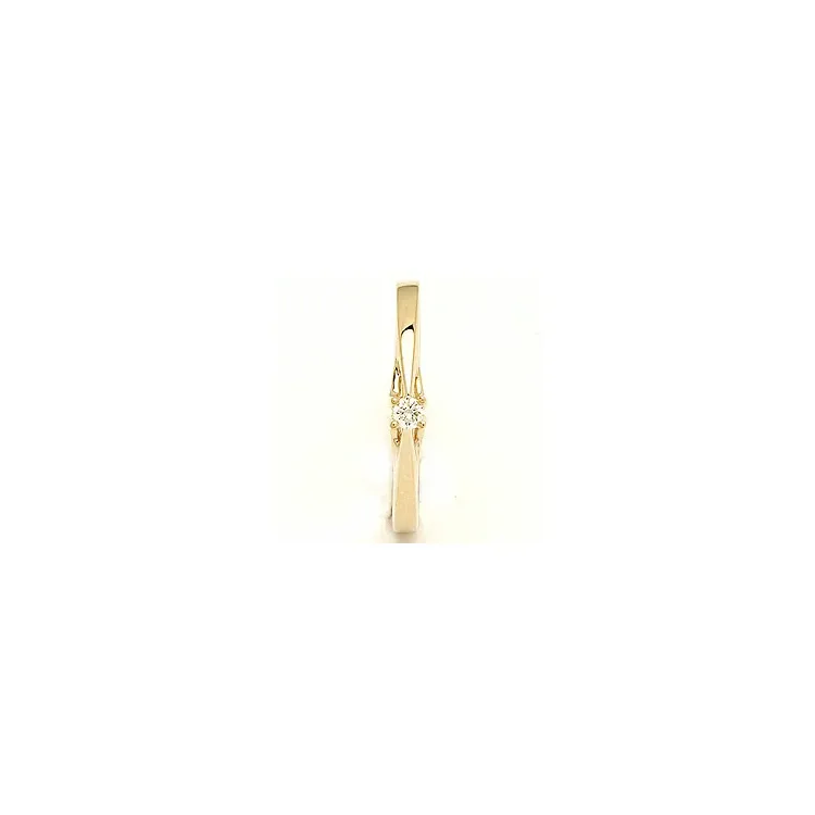 Enkel diamant guld ring i 14  karat guld 0,05 ct