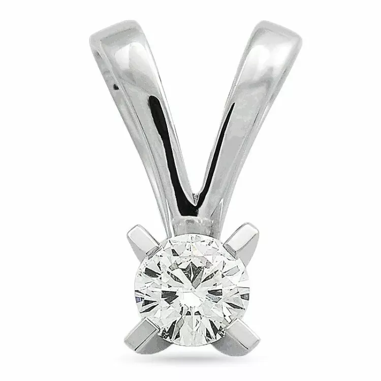 diamant solitärberlock i 14 carat vitguld 0,20 ct