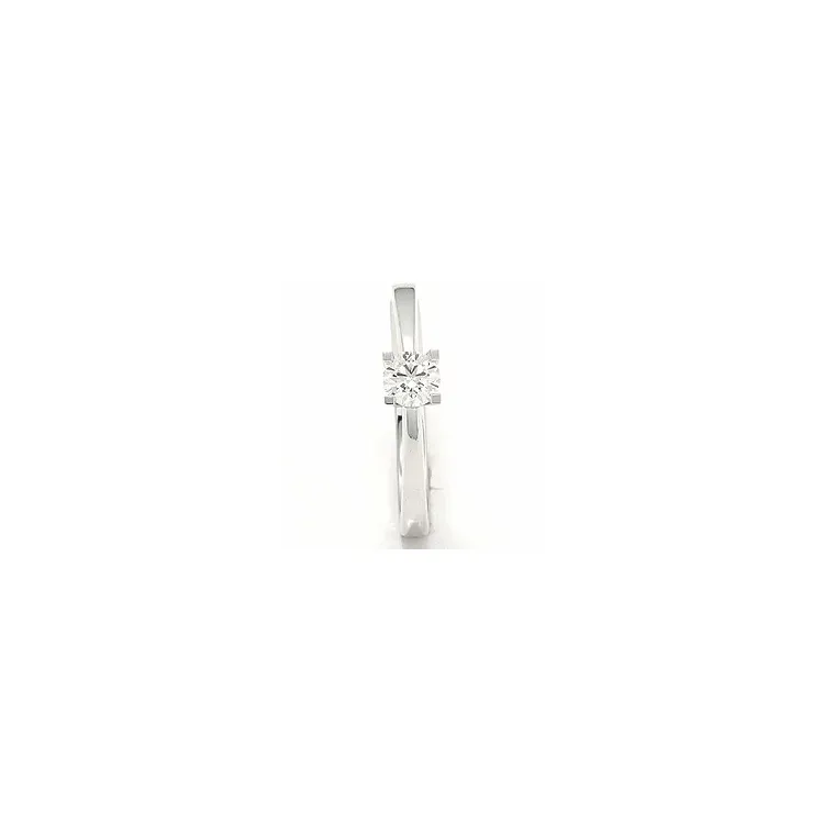 Enkel diamant vitguldsring i 14  karat vitguld 0,30 ct