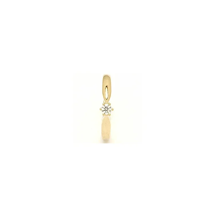 Diamant guld ring i 14 karat guld 0,10 ct