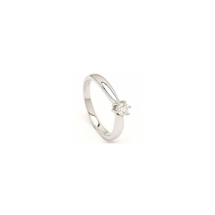 diamant vitguldsring i 14 karat vitguld 0,20 ct