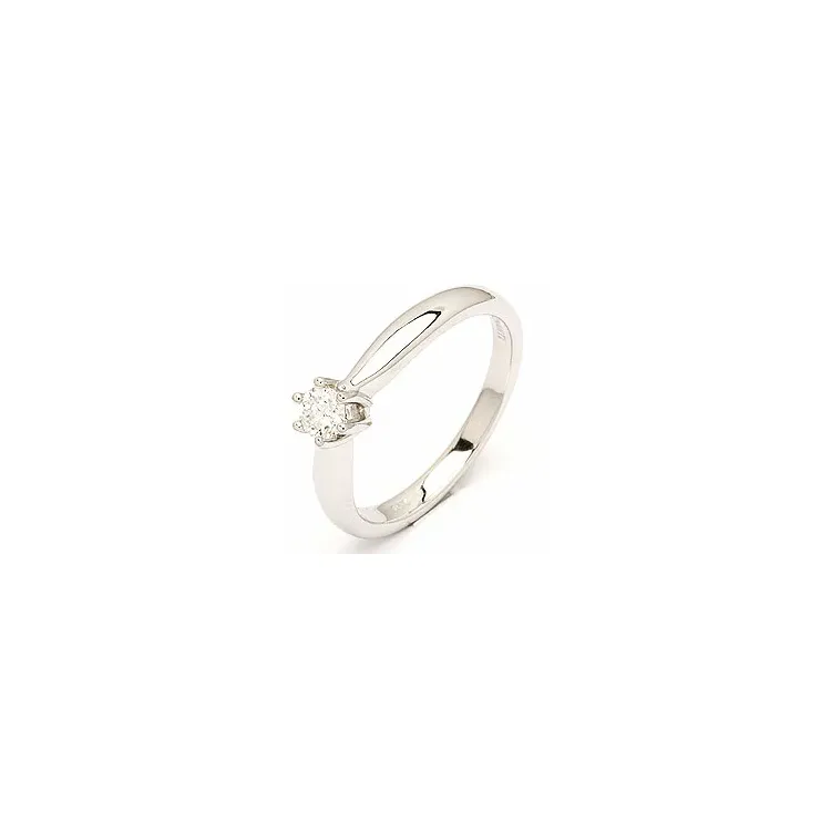 diamant vitguldsring i 14 karat vitguld 0,20 ct