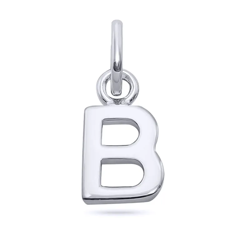 bokstav b hängen i silver - My Letter
