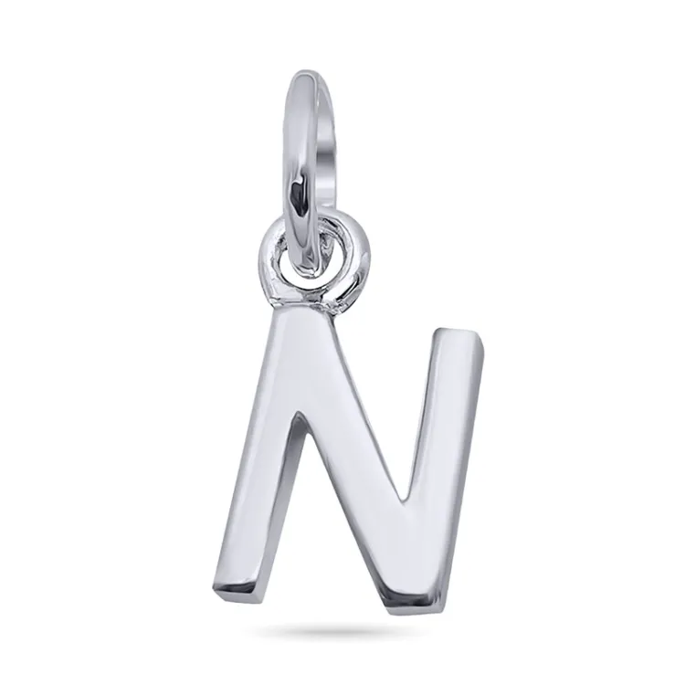 bokstav n hängen i silver - My Letter